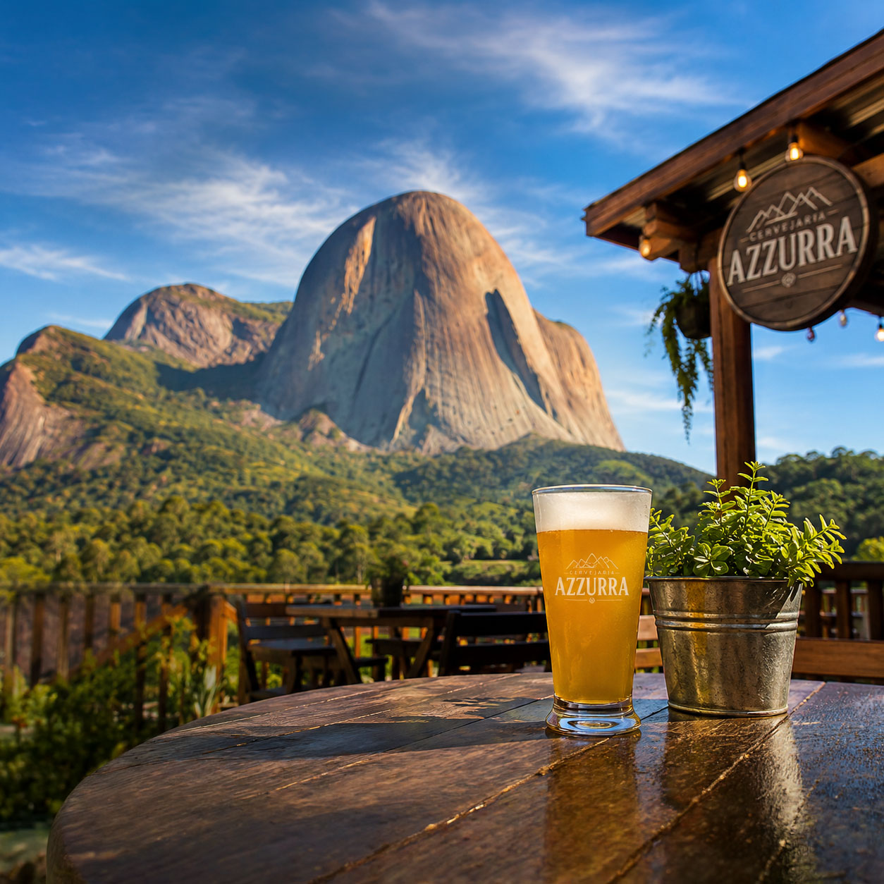 Cervejaria Azzurra — Beer Garden & Vista da Pedra
